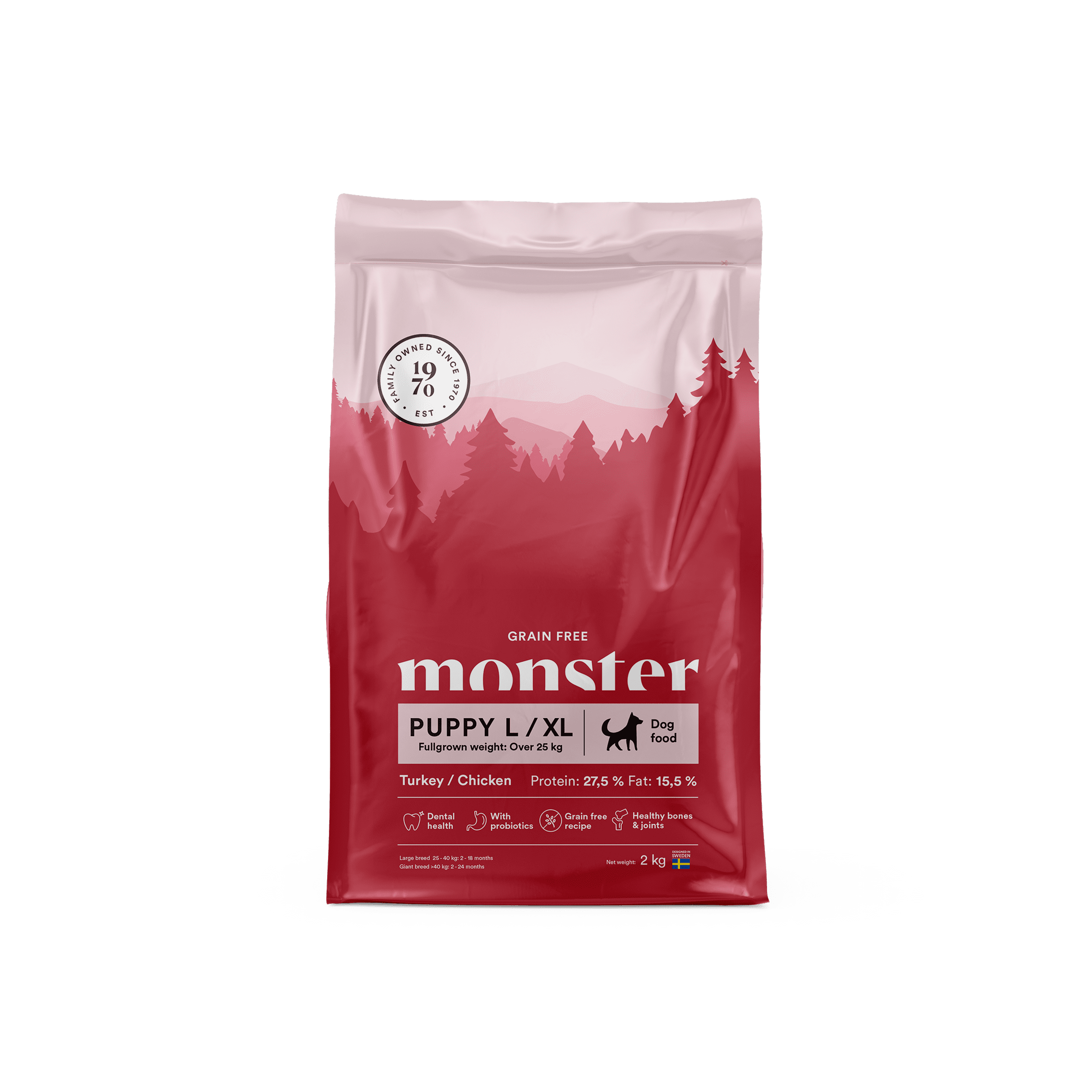 Monster Grain Free Puppy L/XL Chicken/Turkey
