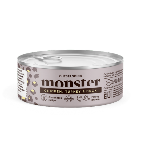 Monster Cat Adult Multi Protein Chicken, Turkey & Duck