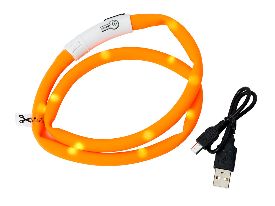 Blinkhalsband LED Orange