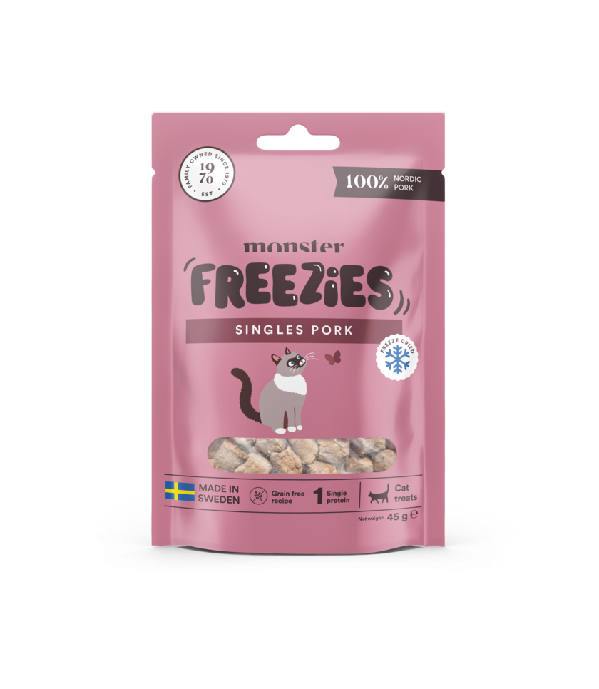 Monster Cat Treats Freezies Pork 45 g