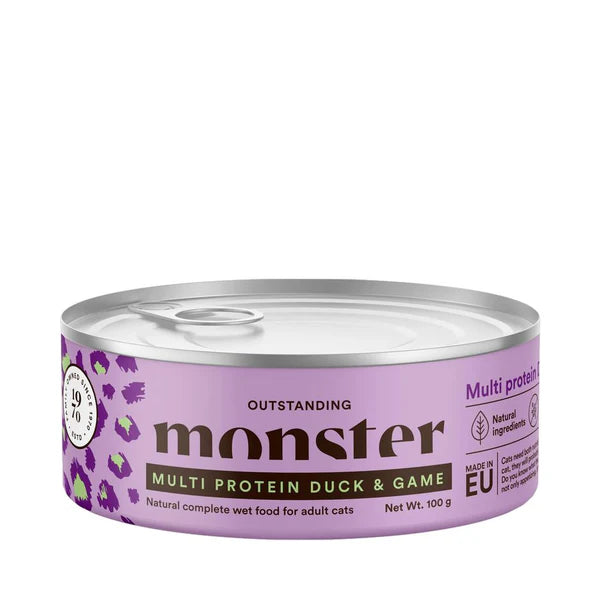 Monster Cat Adult Multi Protein Duck and Game