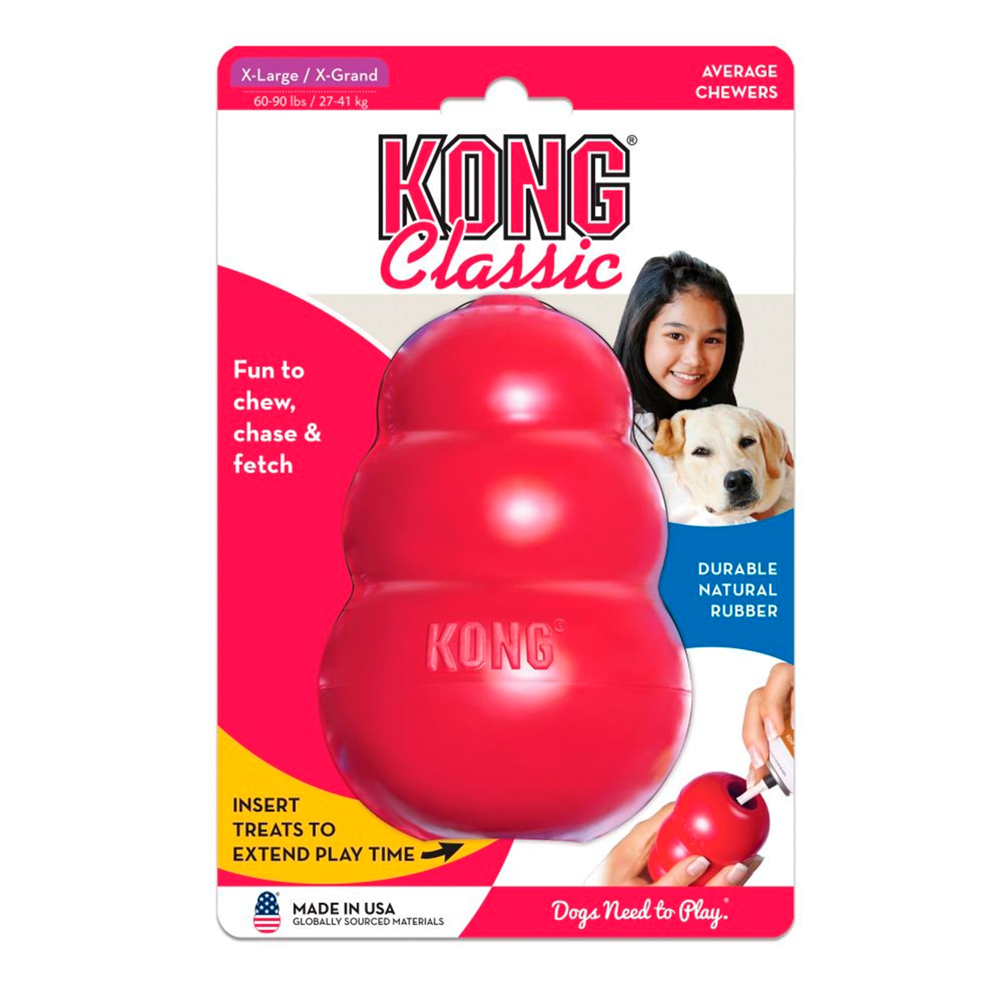 Classic Aktiveringsleksak för hund röd