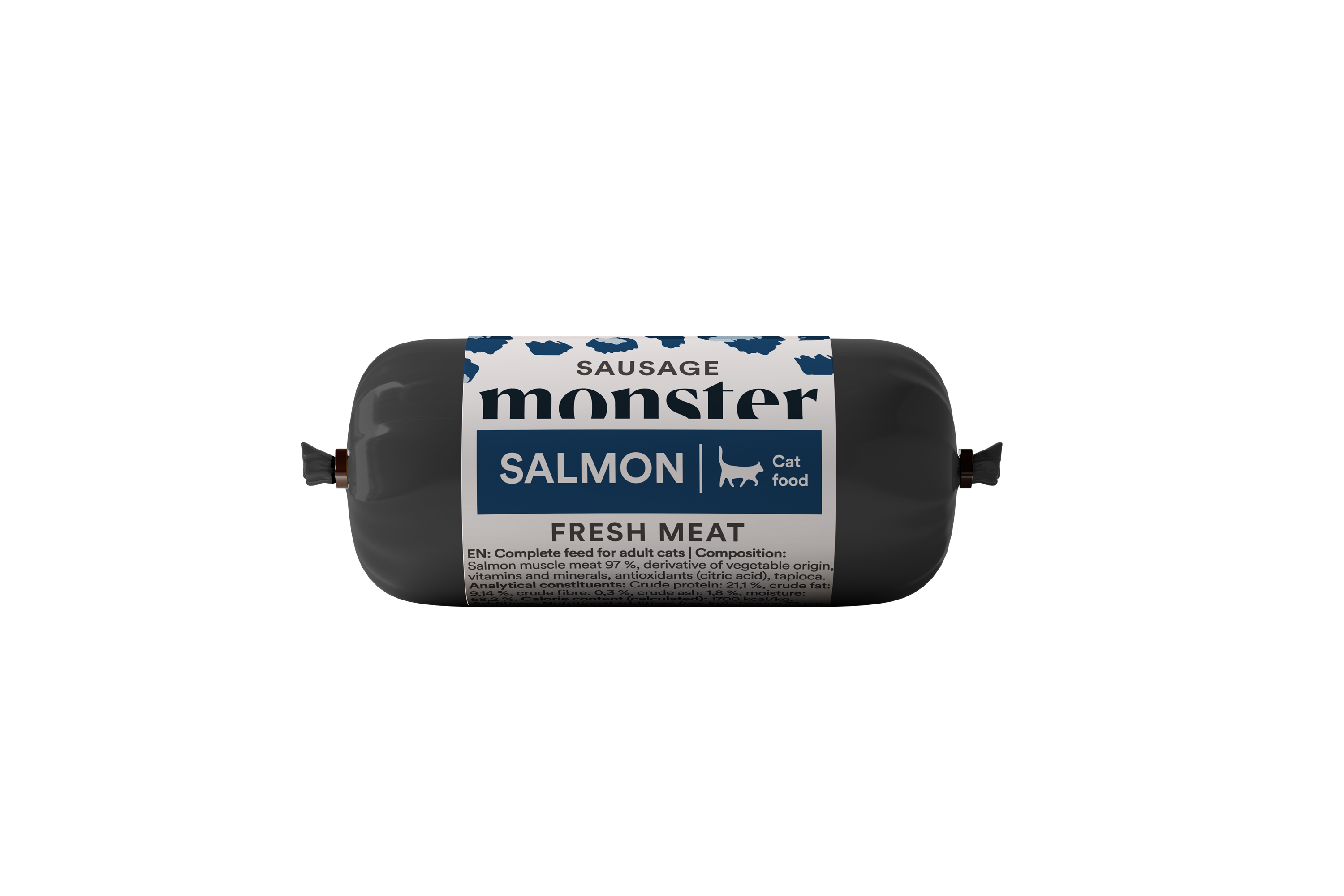 Monster Cat Sausage Salmon