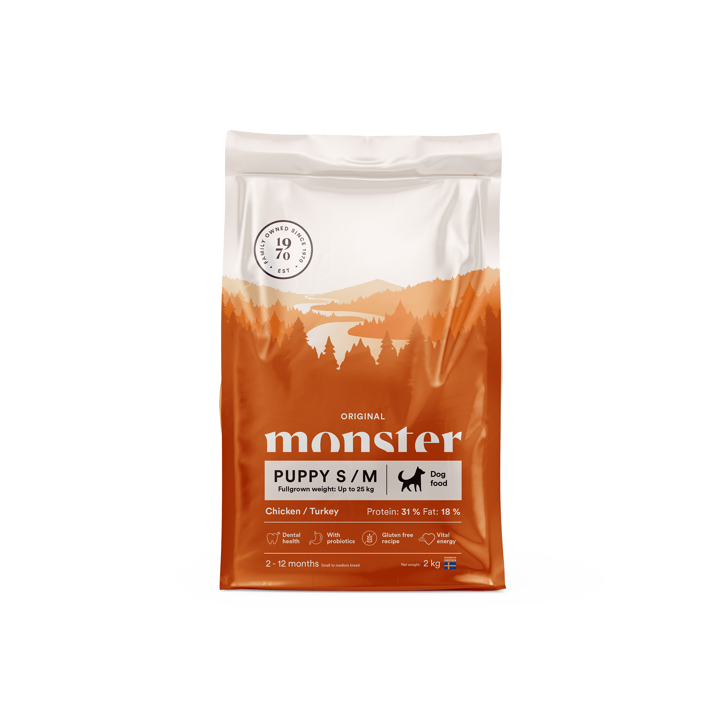 Monster Original Puppy small & Medium Chicken/Turky
